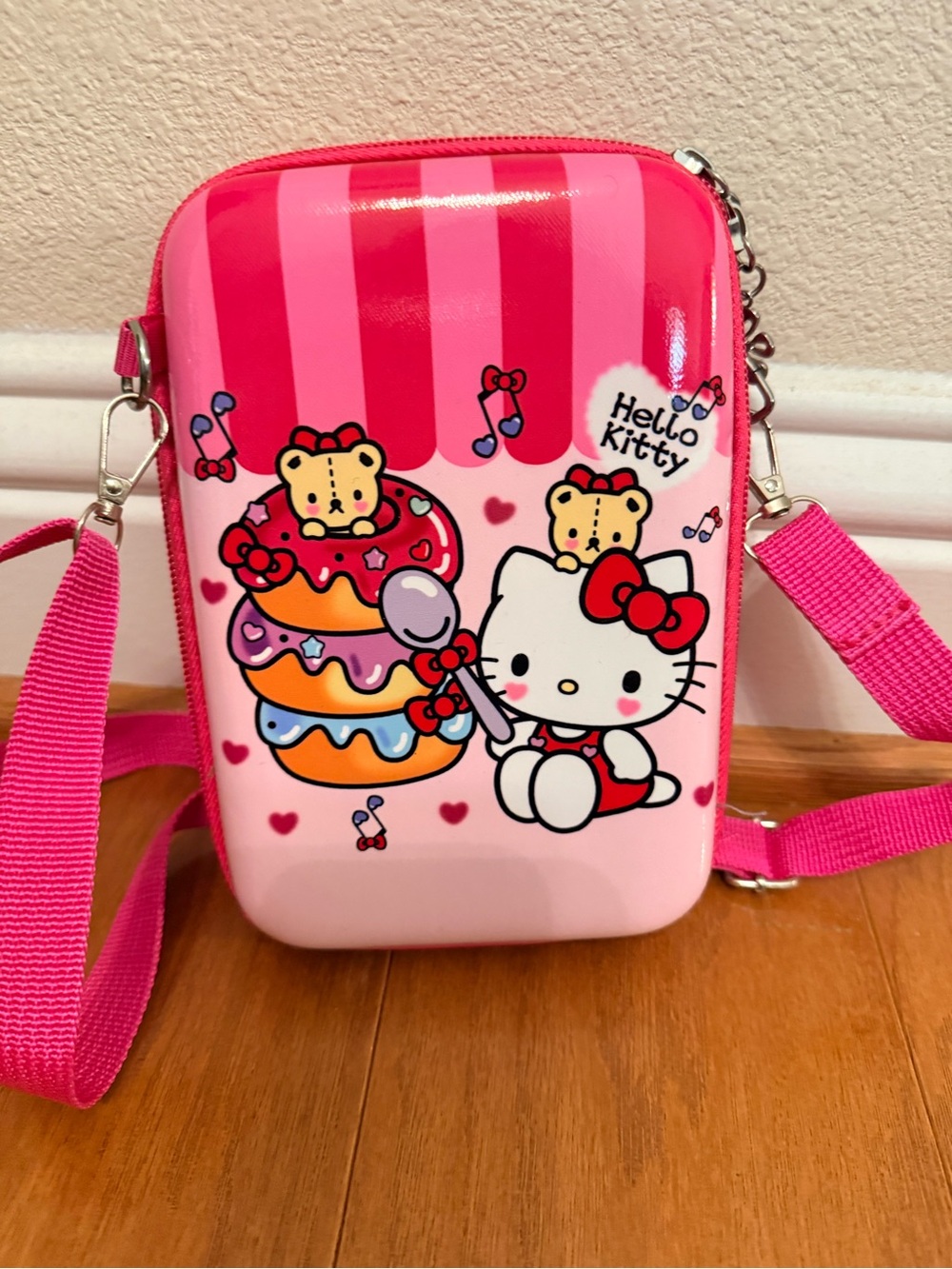 Hello Kitty Hot Pink & Light Pink Donut Mini Crossbody